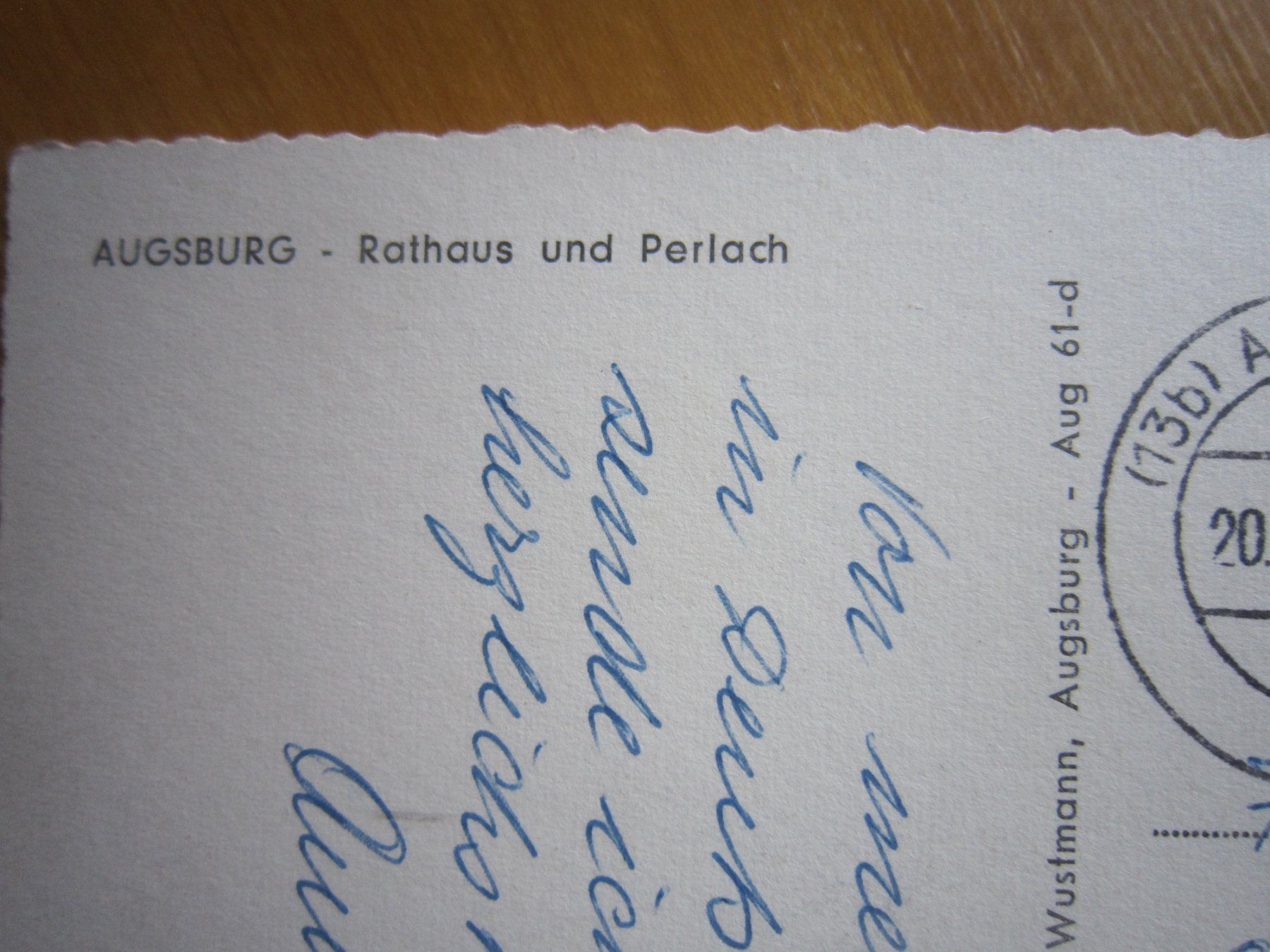 Cartoline postali: 1954 schöne Postkarte AUGSBURG – Nuovo e nell'imballaggio originale da Gordola venduto da Polentaefung 3
