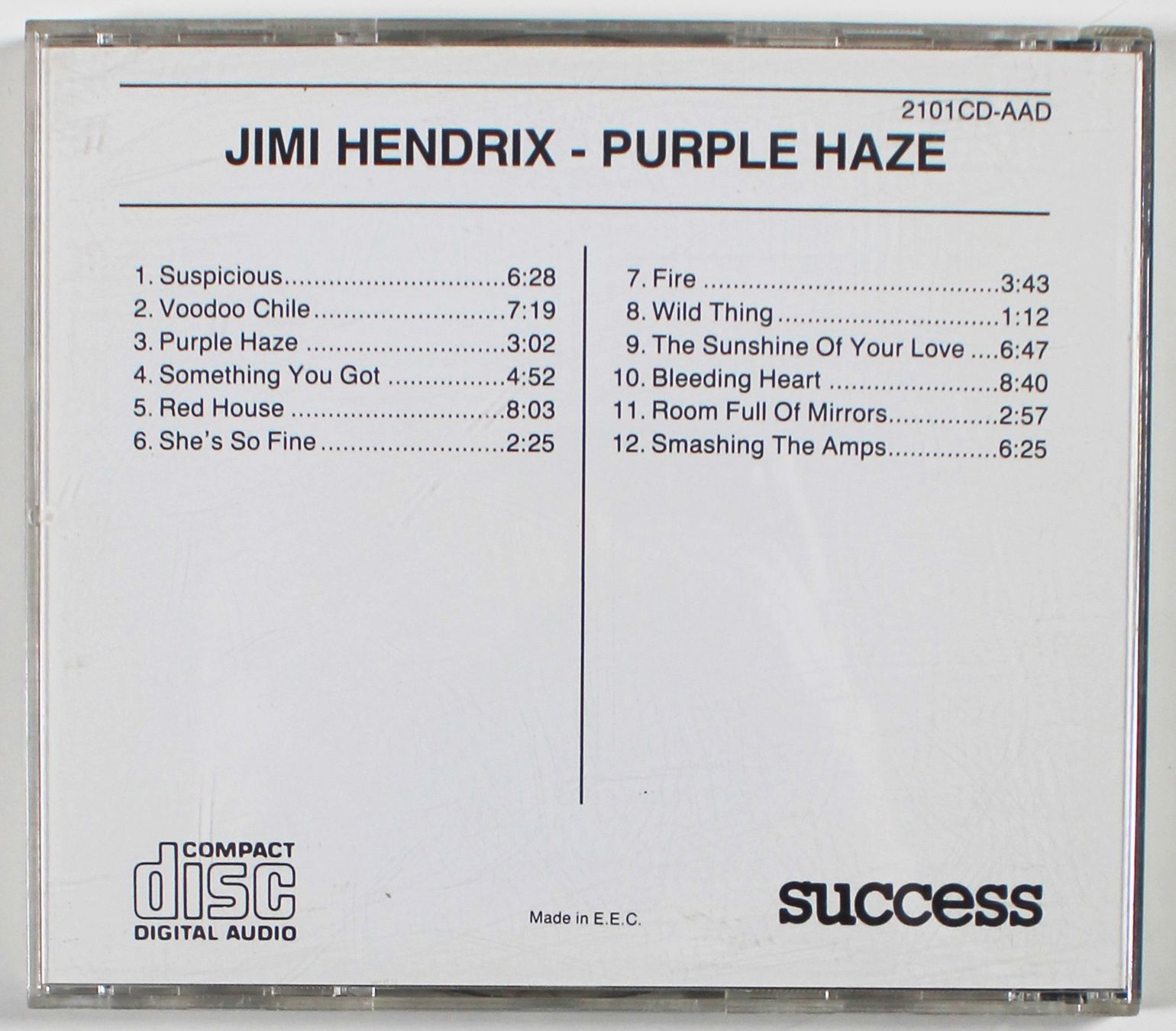 CD: CD - JIMMY HENDRIX - PURPLE HAZE – Usato da Brüttisellen venduto da Collector-Corner 2