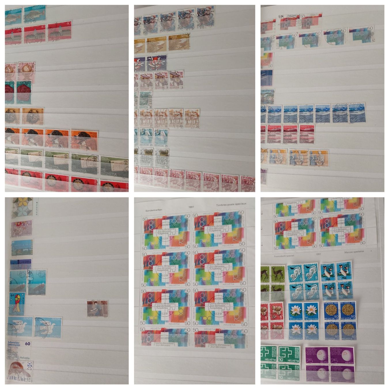 Alle Briefmarken: 4 Stk. CH Briefmarken-/Dublettenalben – Gebraucht aus Münchwilen AG von Nesar 6