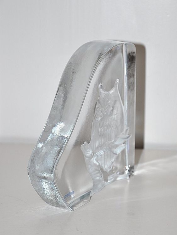 Altro in Decorazioni & Accessori: Buchstütze Glasfigur Eule von NYBRO Sweden – Nuovo (secondo la descrizione) da Zürich venduto da dece17 1