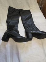 Echtleder Stiefel Schwarz Gr. 40 –