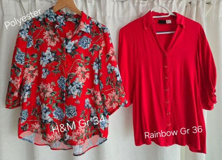 Sommer Blusen H&M & Rainbow, Gr. 34 & 36