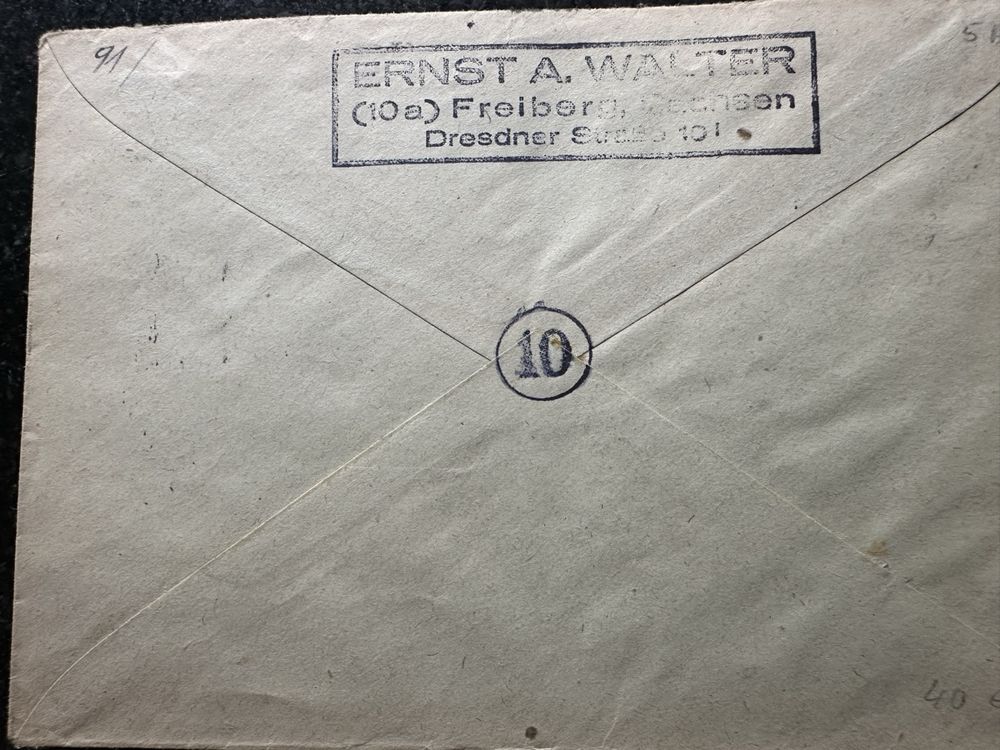 Brief aus Zone Francaise an Herrn Steiger Zürich (Gebraucht) in Brugg