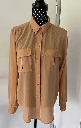 Neue Leicht transparente Bluse