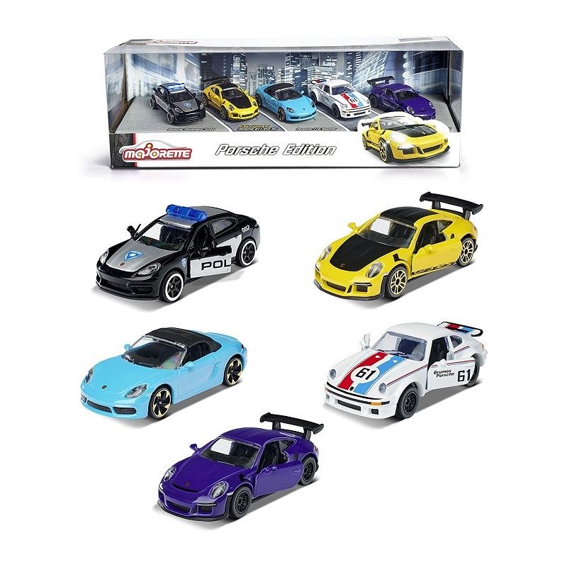 Majorette Modellautos: 5er Set Porsche Edition 1:64 Majorette – Neu und originalverpackt aus Suhr von Moebelsiralfred 2