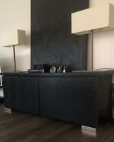Designer Sidebord echt Leder in Krokoprägung