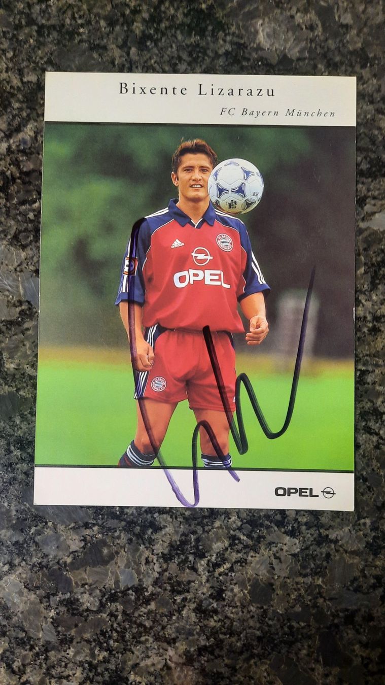 Autographes: Autogrammkarte Bixente Lizarazu – D'occasion à Schmerikon par Olympia04