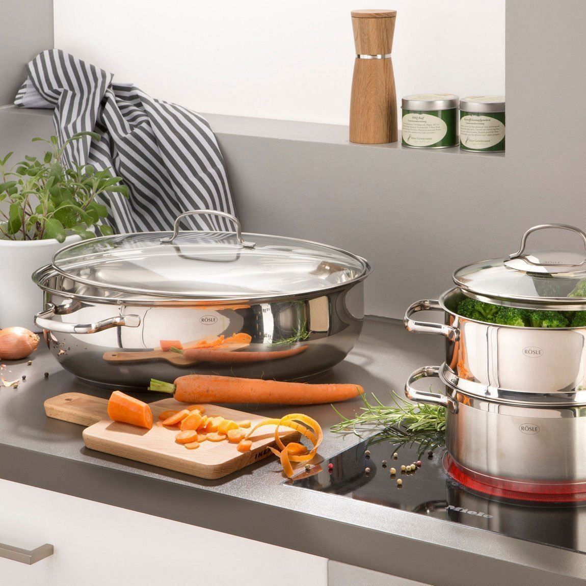 Rösle Pentole: RÖSLE  Bräter "Elegance" oval Edelstahl – Nuovo e nell'imballaggio originale da Bad Ragaz venduto da BSHandel 5