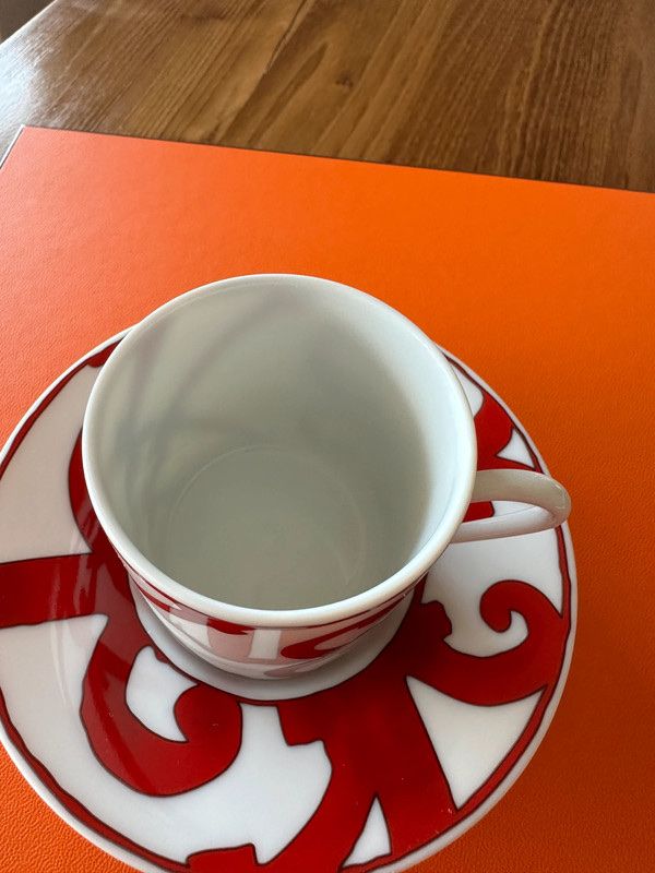 Hermès Set di piatti: Hermes espresso set neu – Nuovo e nell'imballaggio originale da Kilchberg ZH venduto da cruella 1