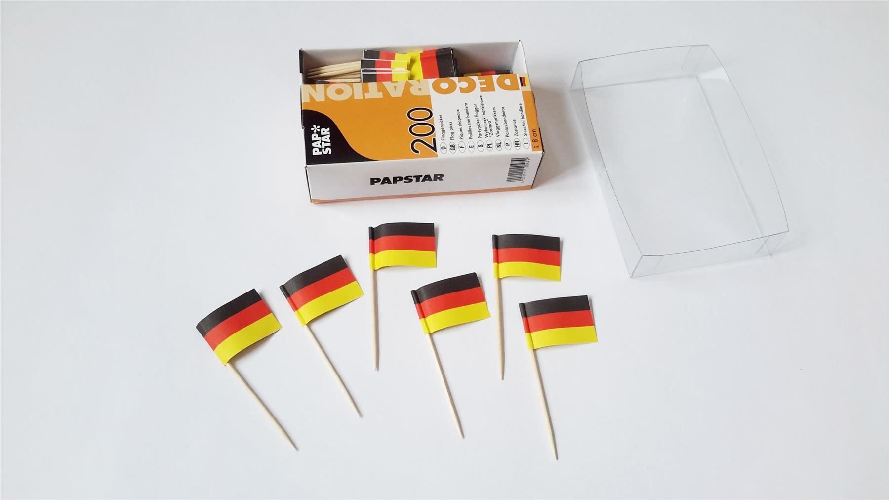 Toutes les décorations: Partypicker, 200 x Flagge Deutschland – Neuf avec emballage d'origine à St. Gallen par cointec 6