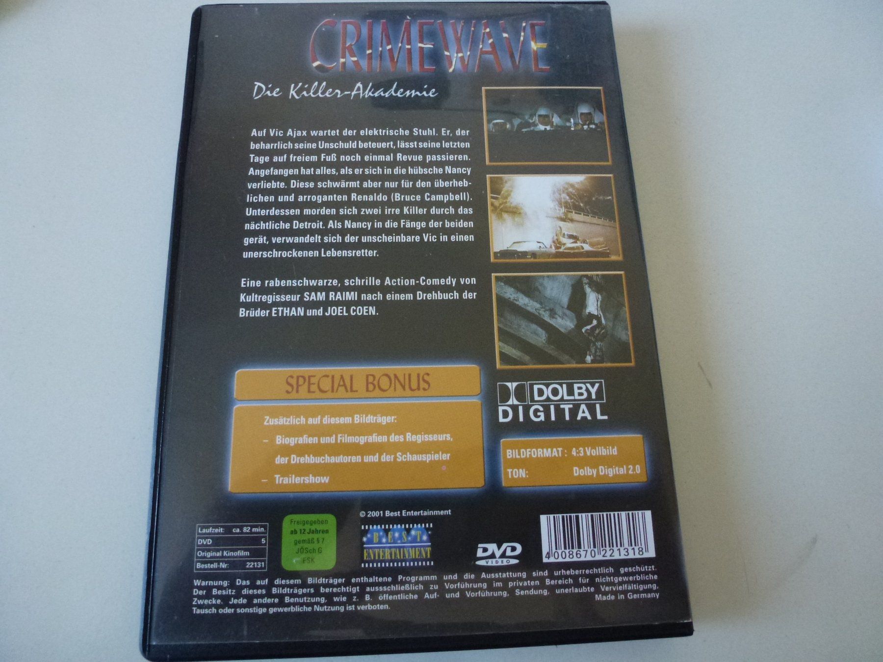 Alle DVDs: Crimewave (DVD) – Gebraucht aus Bern von Frebo 1