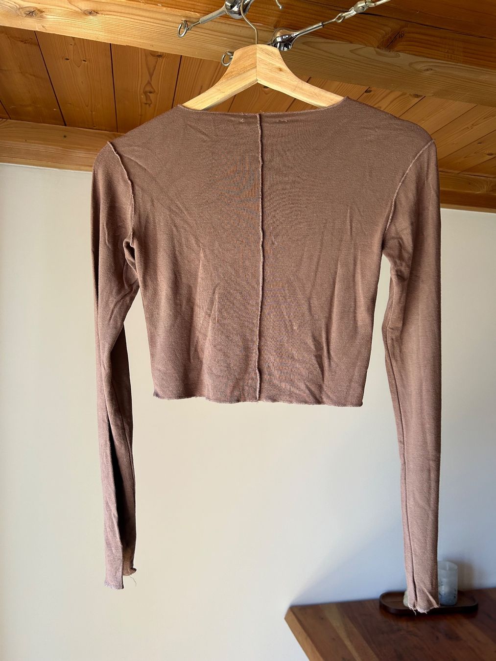 Zara Top: Zara Langarmshirt, Grösse M, braun – Usato da Erlen venduto da nin_b8c6 2
