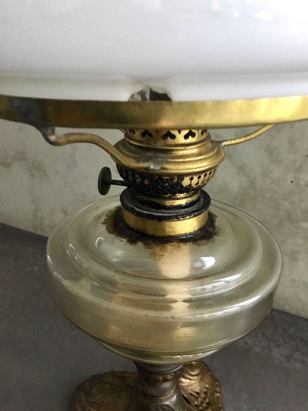 Lampade: Lampe, Petroleum-Lampe antik – Usato da Eggersriet venduto da Wiese61 3