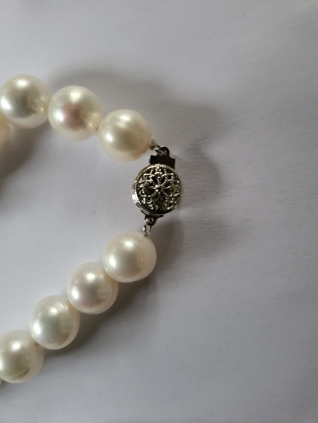 Catenine: 4 Superbe collier de perles  fermoir argenté.  – Usato da Niedergösgen venduto da Eva2410 2