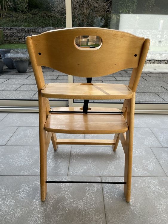 LUE BONA Hochstuhl Holz - Wandelbarer Kinderstuhl Mit Tablett & Kissen