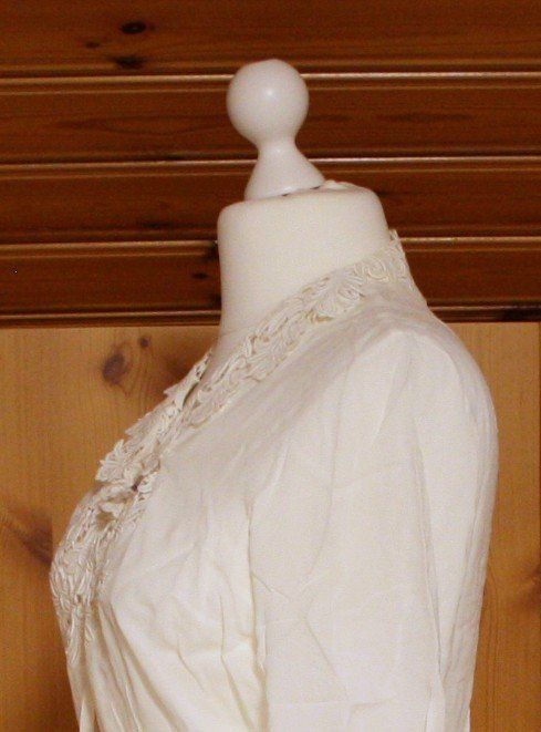 Camicette: Bluse mit Spitze weiss Gr. L – Usato da Flüelen venduto da Diversicum-Vintage 4