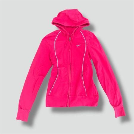Nike vintage pink zip-up hoodie y2k retro pink streetwear