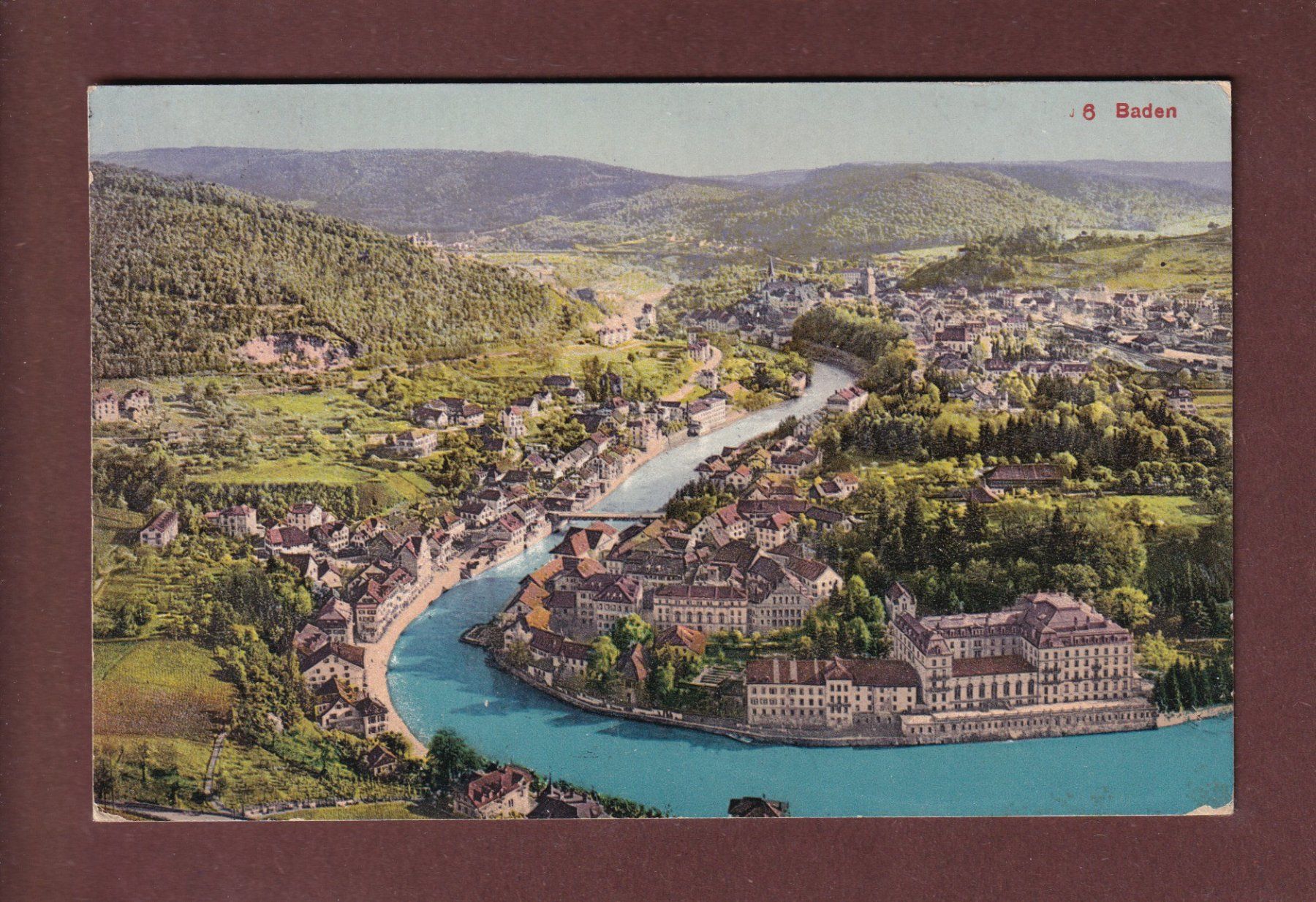 Cartoline postali: BADEN - 1909 – Usato da Pully venduto da nicecards-shop