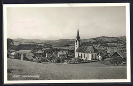 AK Mogelsberg, Ortsansicht mit Kirche