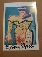 Elvira Bach -Handsignierte Kunstkarte