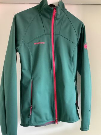 Mammut Softshell Jacke Grün/Pink, Grösse S - Top Zustand!
