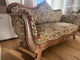 Antikes Sofa mit passendem Sessel – Louis XV / Rokoko Stil