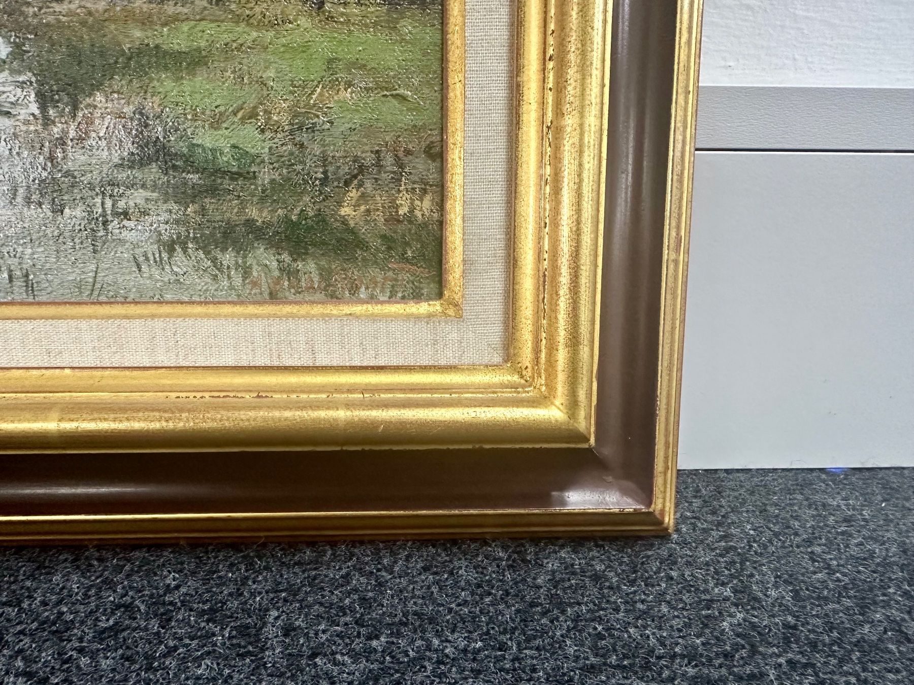 Dipinti: Ölgemälde "Landschaft", signiert. A. Van Noort – Usato da Basel venduto da artthings4you 2