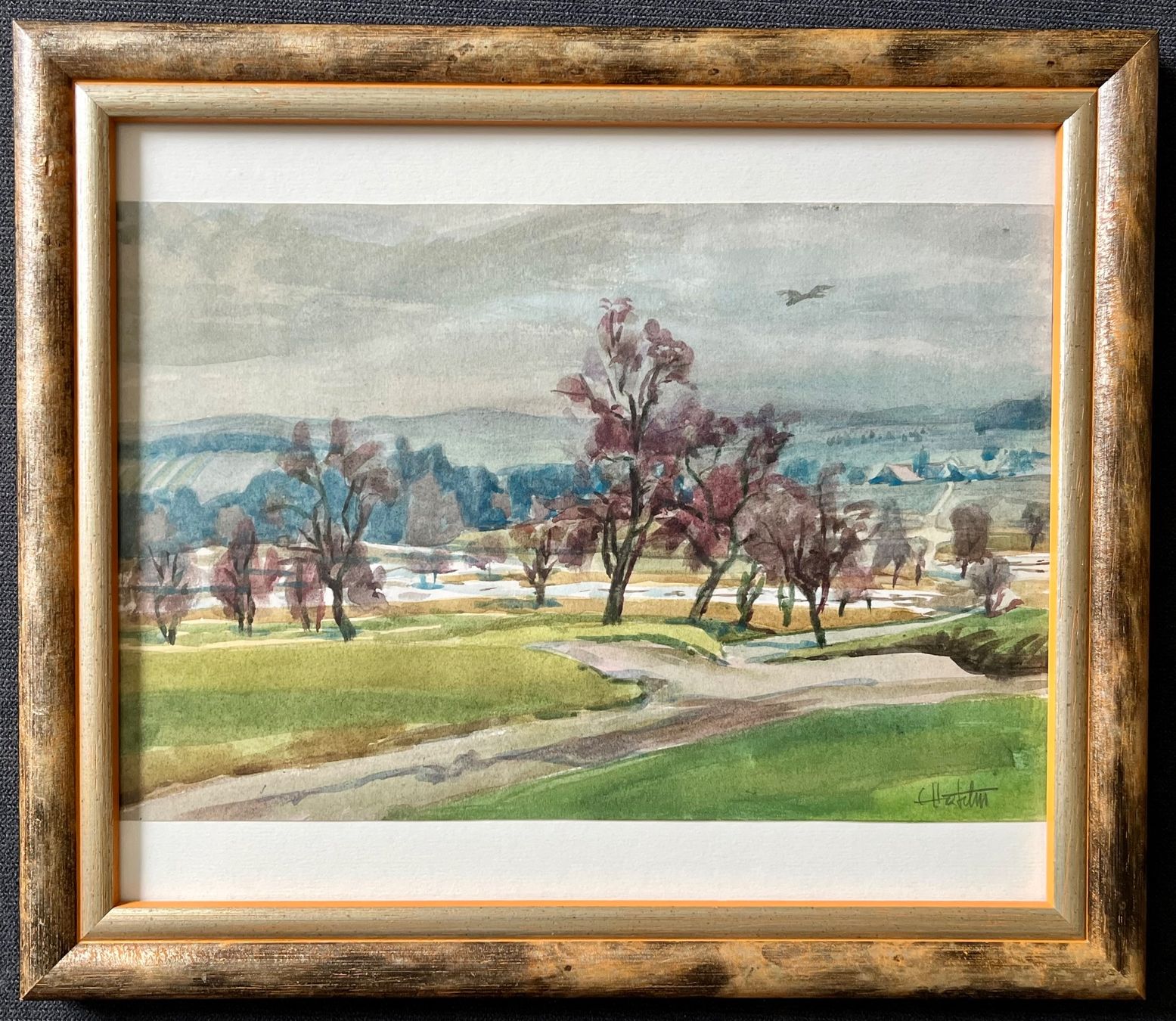 Dipinti: Emil Häfelin, Gemälde, Herbstlandschaft – Usato da Olten venduto da peterblau