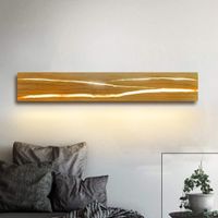 Wandlampe aus Holz mit LED 8W warmweiß für Flur Schlafzimmer