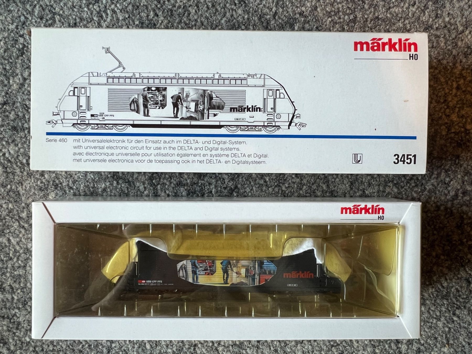 Märklin Modellini di ferrovie: Märklin 3451 Re 460 SBB + Wagon Eisenbahn 1994 – Nuovo (secondo la descrizione) da Sion venduto da noe_b5w8 1