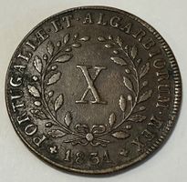 10 Réis - Miguel I - Portugal - 1831
