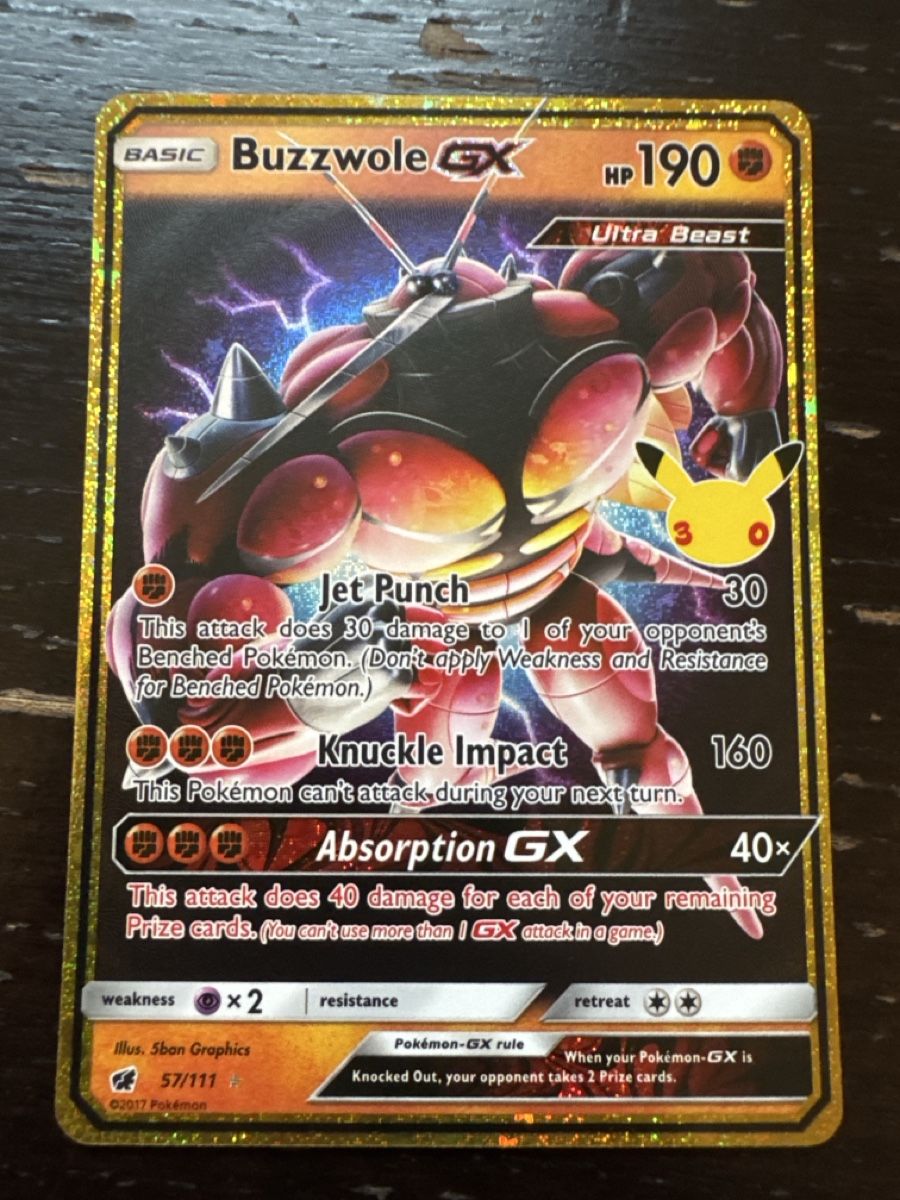 Pokémon Sammelbilder & Trading cards: Buzzwole GX 57/111 – Neu (gemäss Beschreibung) aus Erlenbach ZH von CAUGHTTHEMALL
