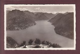 MONTE BRE e sfondo di Porlezza - 1936