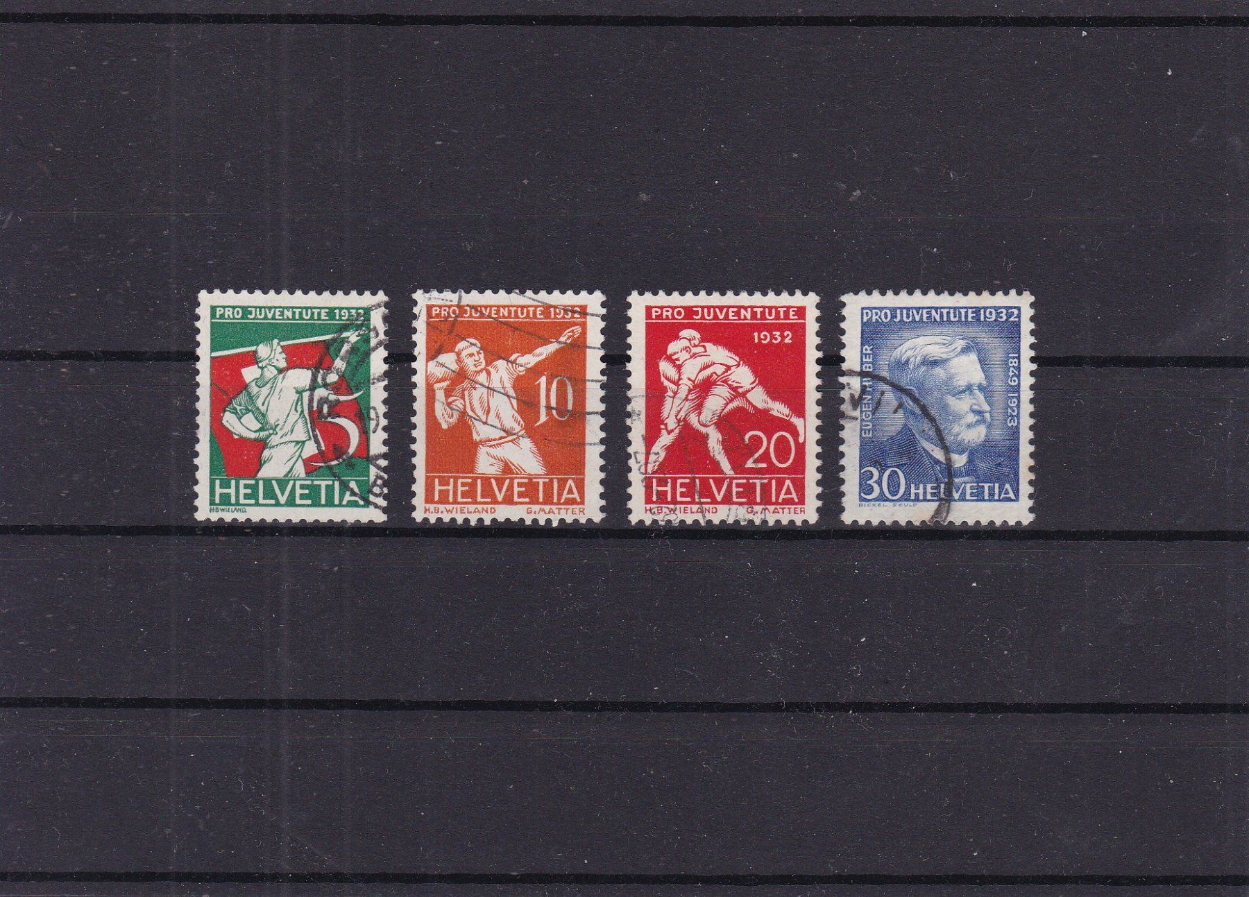 Alle Briefmarken: PRO JUVENTUTE 1932 – Gebraucht aus Gretzenbach von Sikim