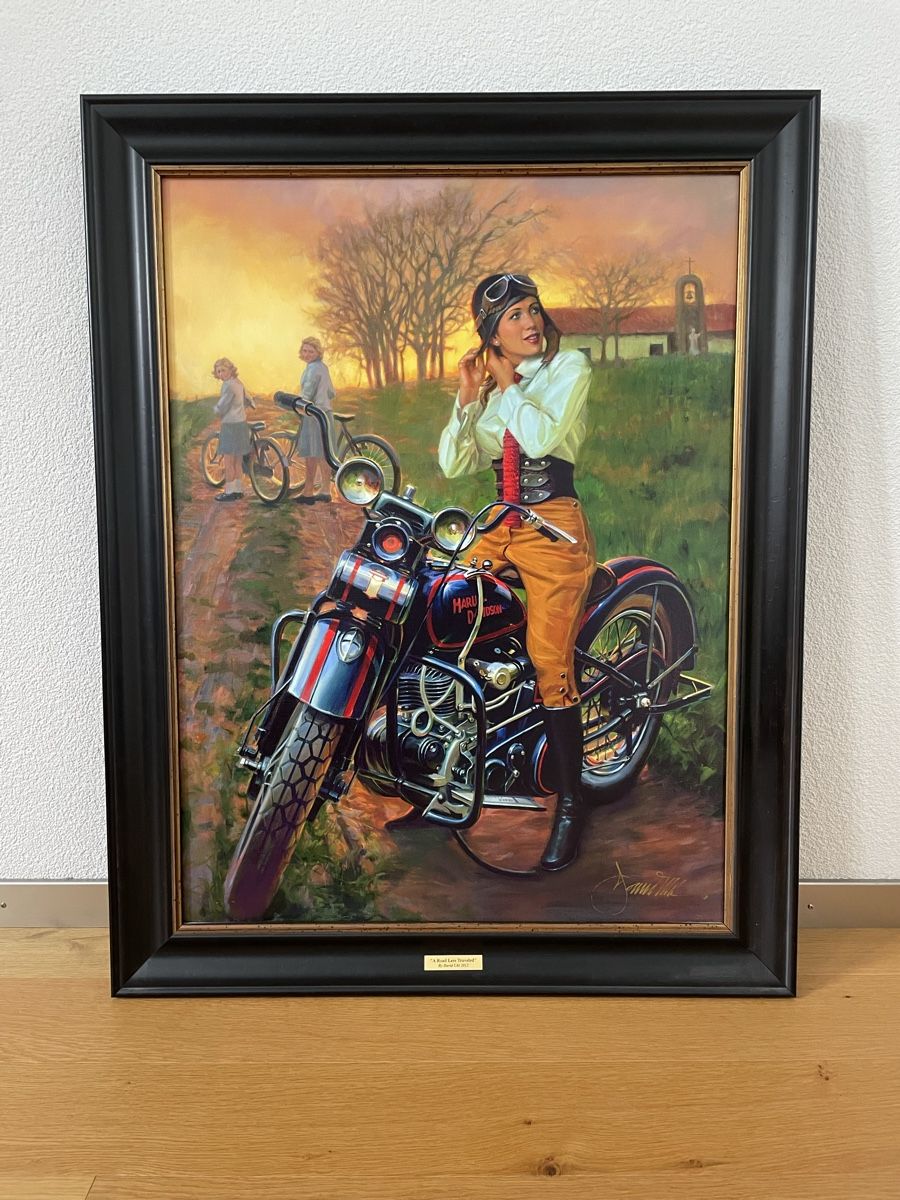 Gemälde: Harley Davidson Gemälde – Gebraucht aus Thun von iama