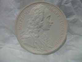 Entwurf Münze Medaille Gips / Scipione Maffei 1675-1755