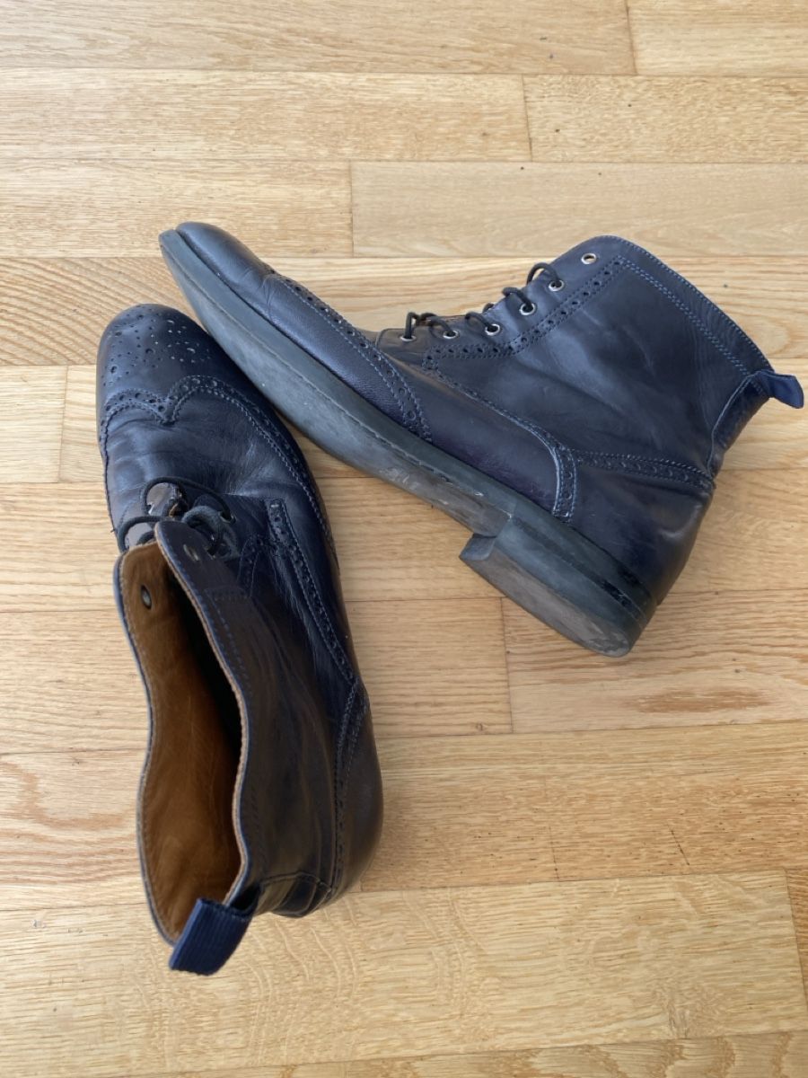 Scarpe da uomo: Navyboot Schnürboots  – Usato da Basel venduto da Oleander40 2