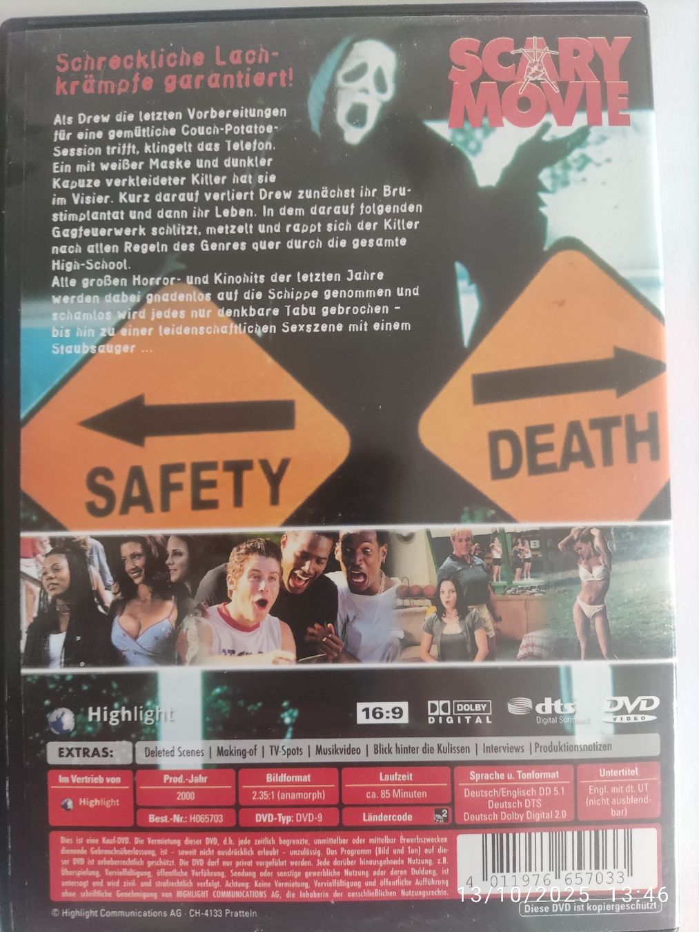 Tutti i DVDs: Scary Movie – Usato da Basel venduto da Alacant 1