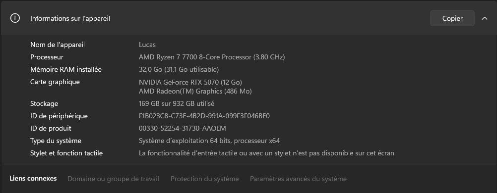 Nvidia PCs: PC GAMER RTX 5070 – Gebraucht aus Martigny von Lucas.brichet 2