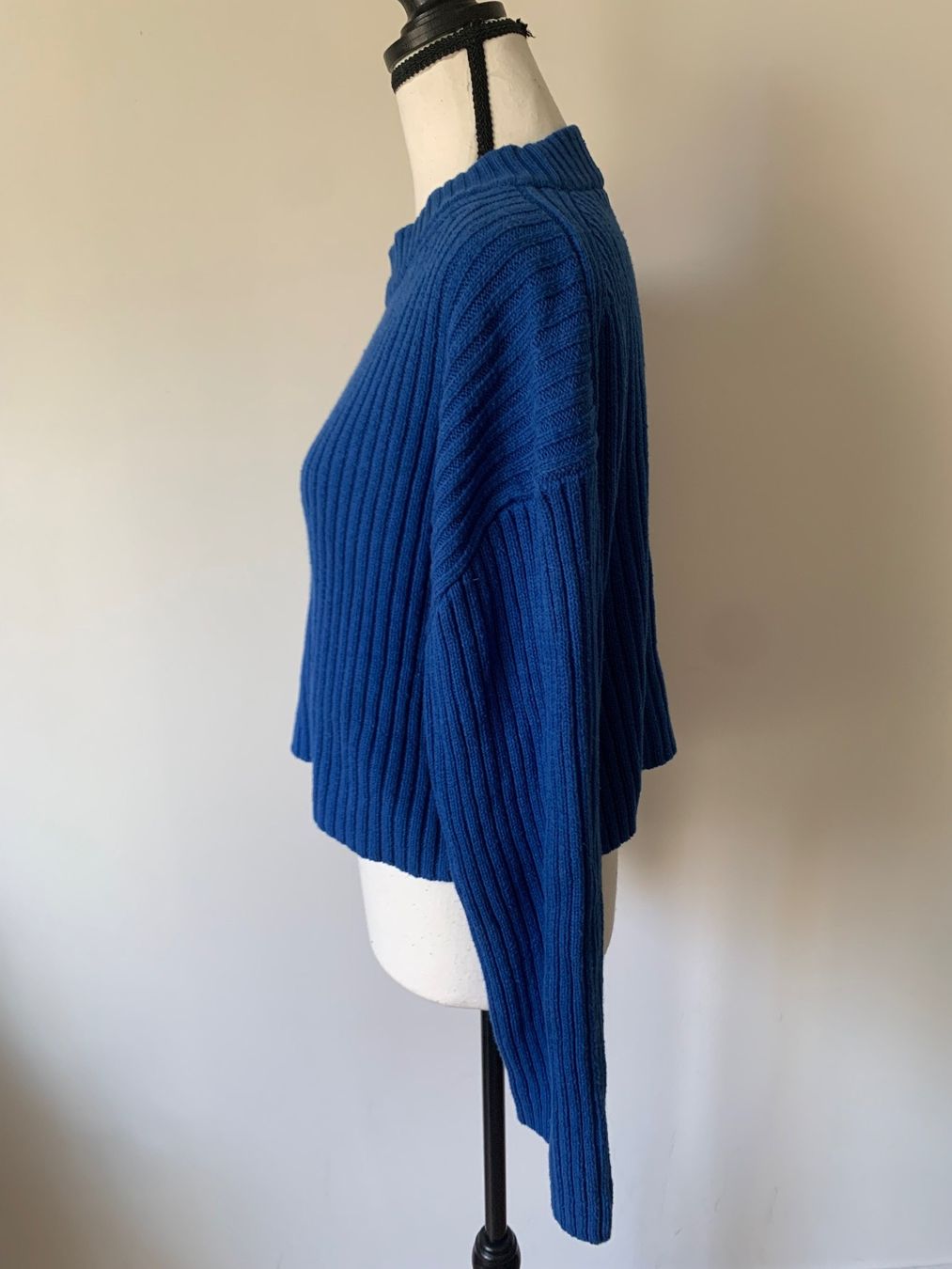 H&M Pullover & Sweatshirts: Kurzer Strickpullover Gr. M oversize, Pullover cropped blau – Neu (gemäss Beschreibung) aus Regensdorf von secondchancefashion 2