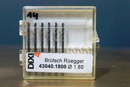 6x Bohrer VHM Dixi 1151, 1,85mm Durchmes