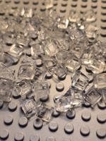 Lego 40x Schrägstein 1x1x2/3 (54200) transparent