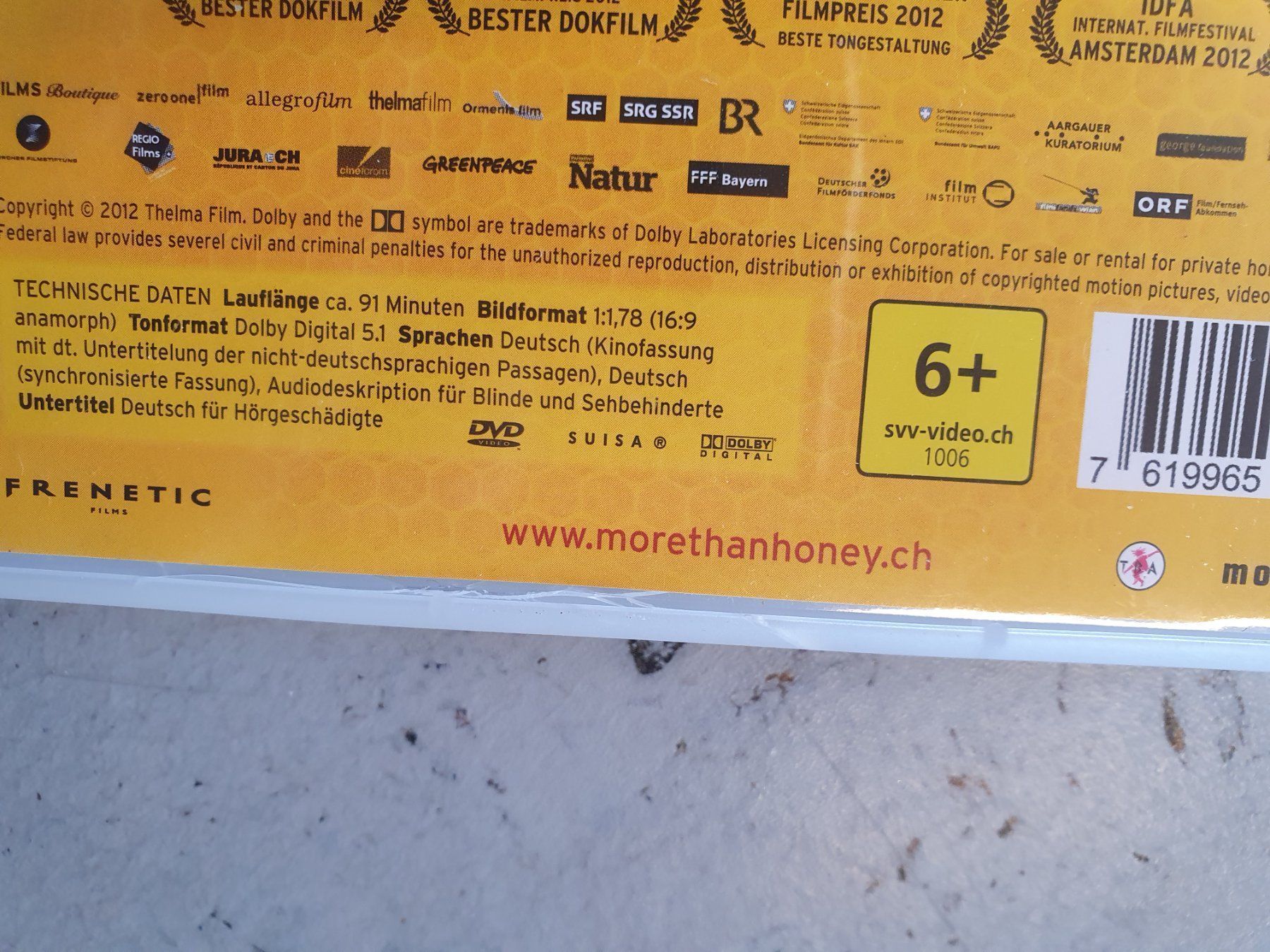 Tutti i DVDs: More Than Honey – Usato da Moosseedorf venduto da Sonnenschein.. 2