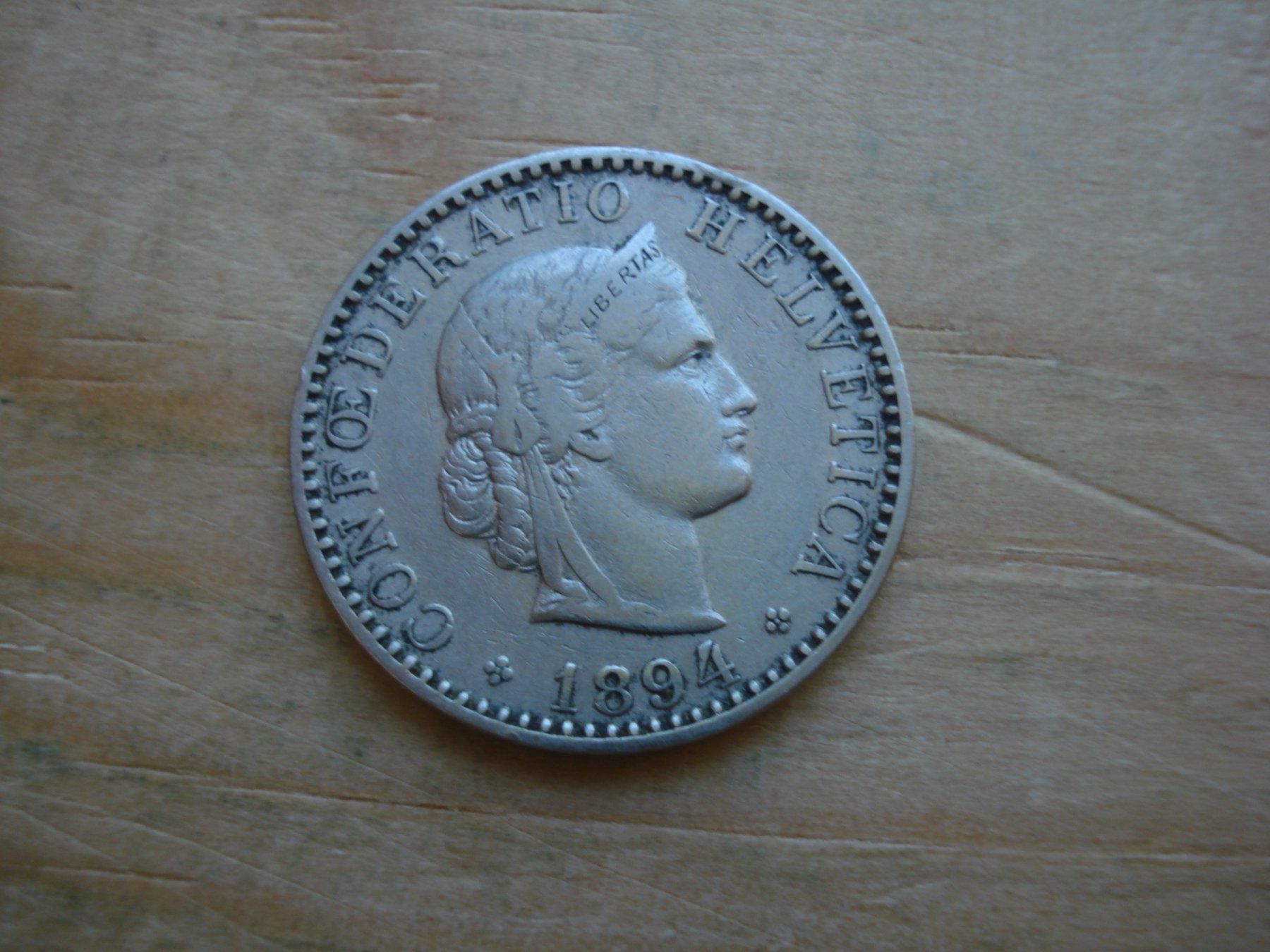 Tutti le monete: (S1) 20 Rappen 1894 – Usato da Erlach venduto da Net-Coins