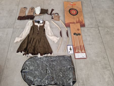 Robin Hood Kostüm, Bogenset, Pfeile - Fasnachtsparty!
