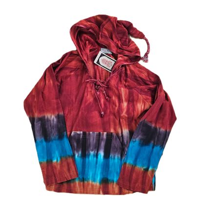 NEU! Boom Baba Samt Pullover Hoodie Gr. S / M Hippie Boho
