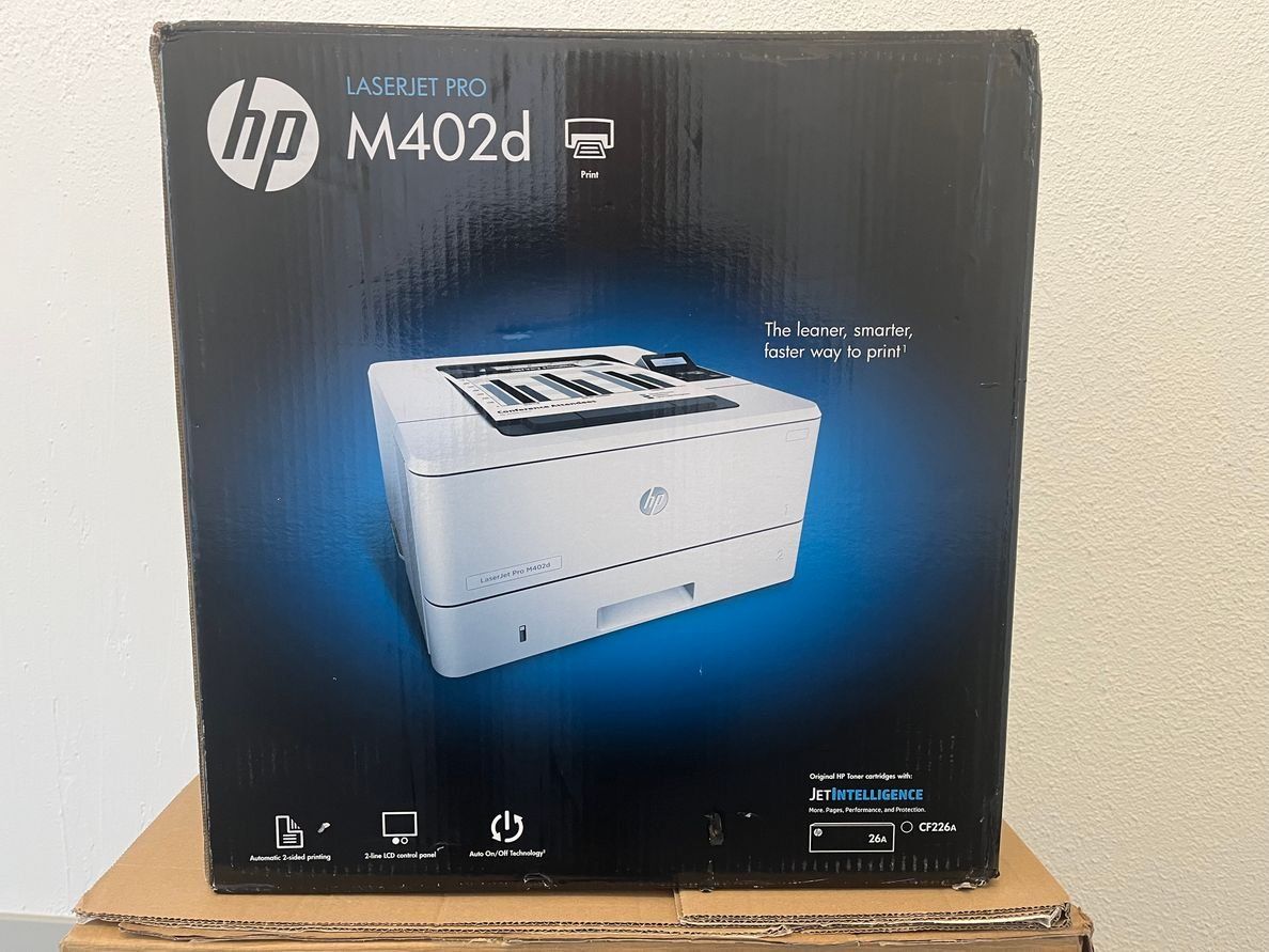 Hewlett Packard Stampanti: HP LaserJet Pro M402d, Duplexdrucker, neu, Top Angebot – Nuovo (secondo la descrizione) da Glattbrugg venduto da copytron