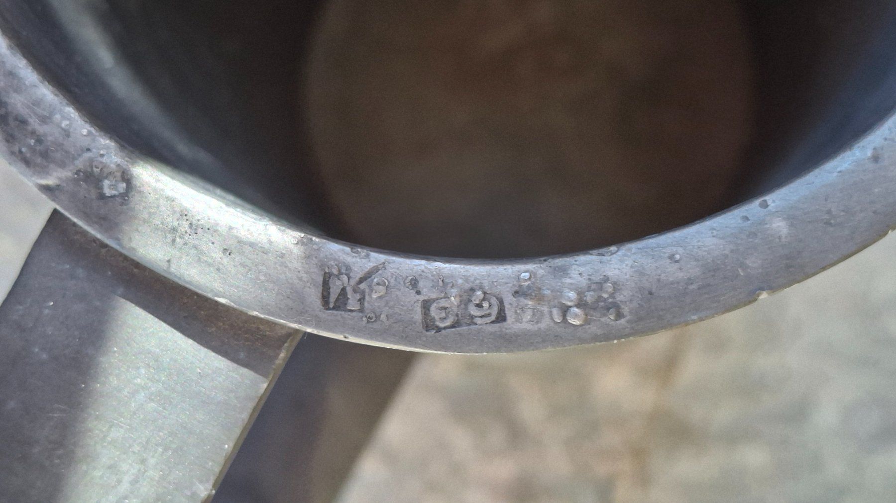 Altri elettrodomestici e apparecchi d’epoca: Antik C.B. Zinn Metall-Objekt Messbecher ca. 1 L – Usato da Münchenbuchsee venduto da babilibern 5