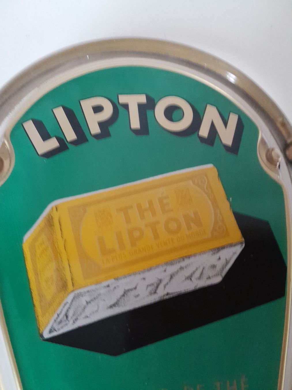 Piatti: Lipton Zahlteller, Wechselgeldtablett, aus Glas, 1952 – Usato da Schwarzenbach SG venduto da utschu09 5