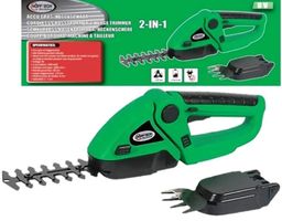 Grasschere + Heckenschere kombiniert  mit Akku 8V / 1300mah